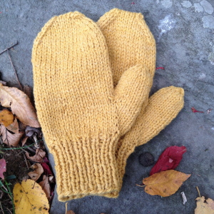 Gold Mittens